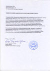 Certificate of student council work